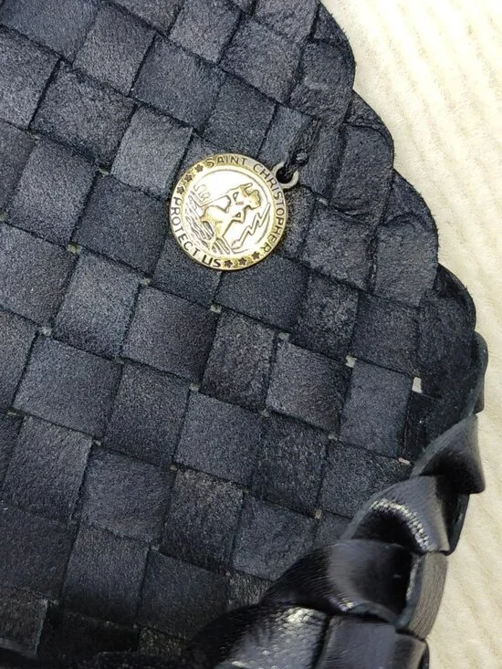 Dragon Diffusion rosanna woven leather shoulder bag in black - Picture 9 of 11